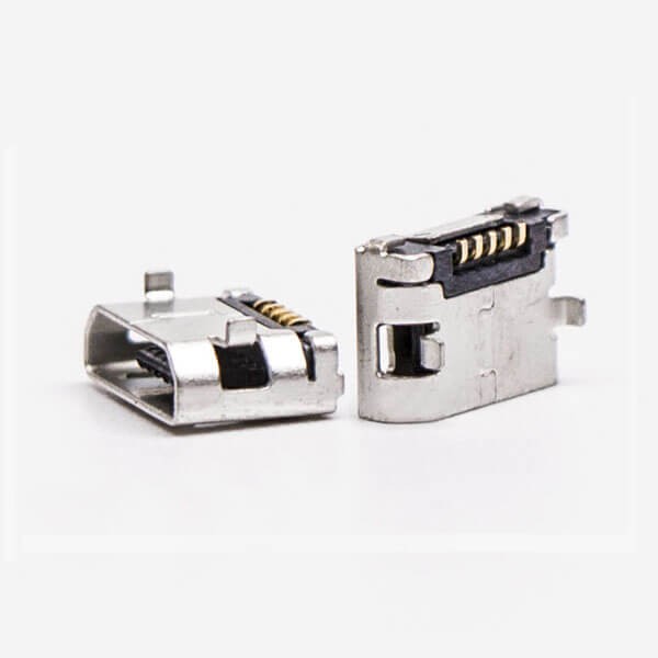 Micro USB Female Pinout DIP 5.65 Type B SMT 5 Pin for Phone