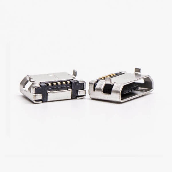 Micro USB Female Pinout DIP 5.65 Type B SMT 5 Pin for Phone