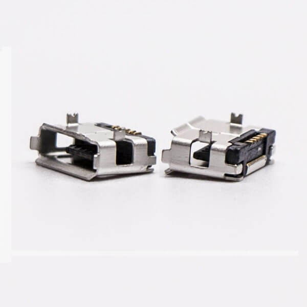 Micro USB Female Socket Type A DIP Straight Through Hole