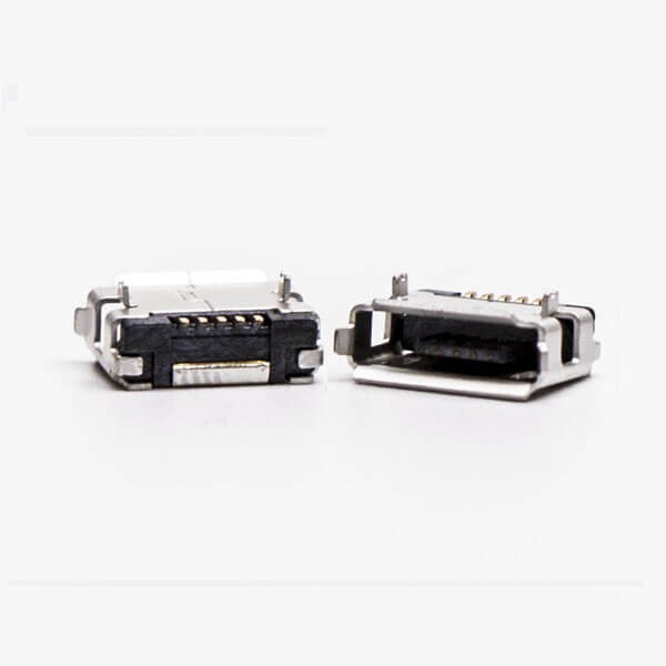 Micro USB Female Socket Type A DIP Straight Through Hole