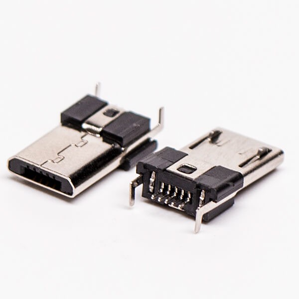 Micro USB Male Connector R/A DIP 5 Pin Type B For PCB