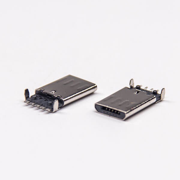 Micro USB Type B Connector Right Angle Male SMD for PCB Mount