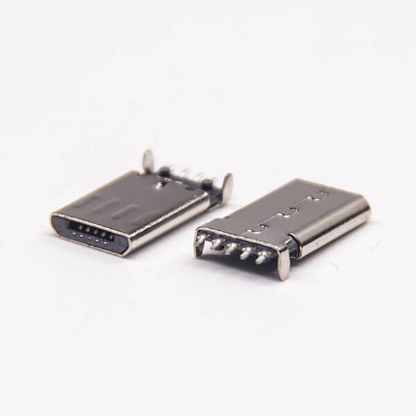 Micro USB Type B Connector Right Angle Male SMD for PCB Mount