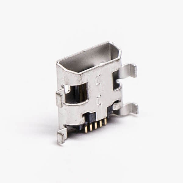 Micro USB Type B Female Offset Type SMT for PCB Mount