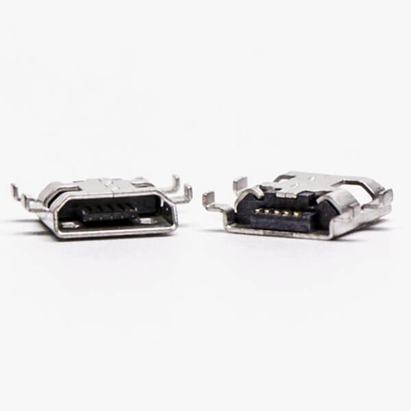Micro USB Type B Female Offset Type SMT for PCB Mount