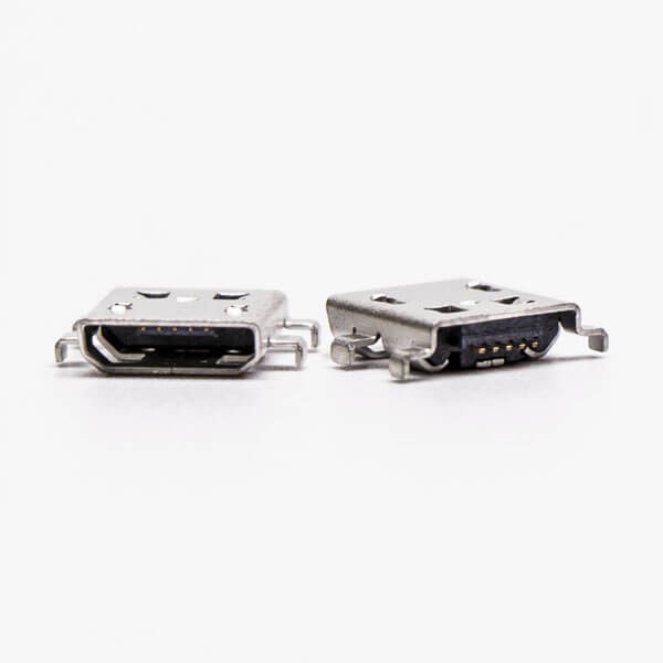 Micro USB Type B Female Offset Type SMT for PCB Mount
