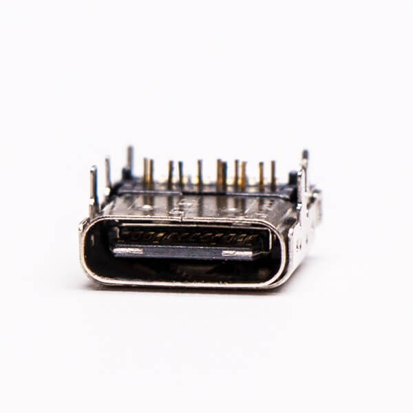 Type C Connector USB Female Right Angled DIP SMT for PCB Mount