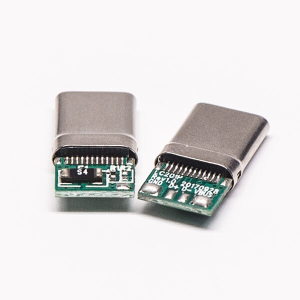 Type C Connector USB Plug 180 Degree Solder Type for Cable