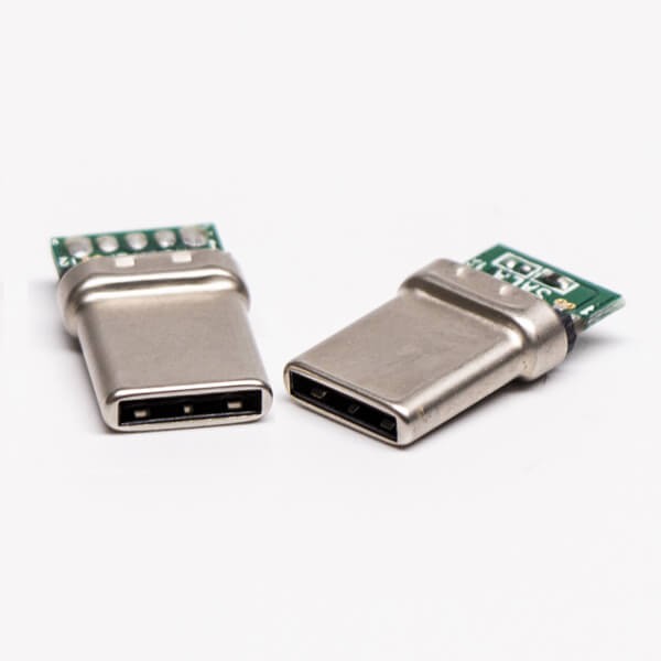 Type C Straight Quick Male PCB Mount USB3.0 Connector