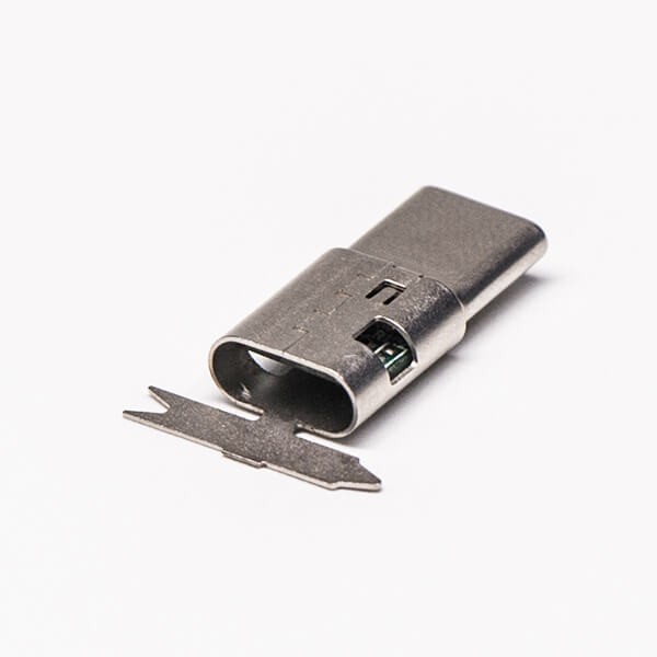 Type C Straight USB Connector with Shell
