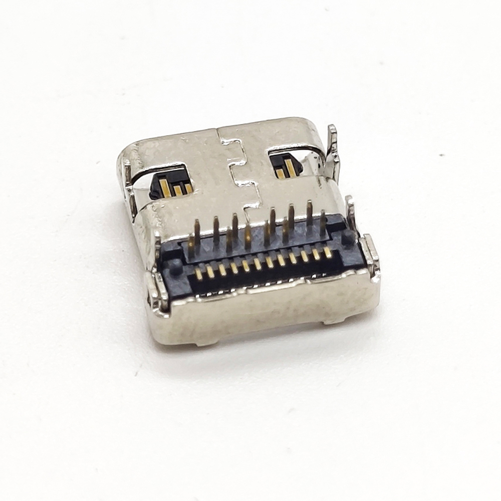 Type C USB Connector Right Angled Jack SMT and DIP 20pcs