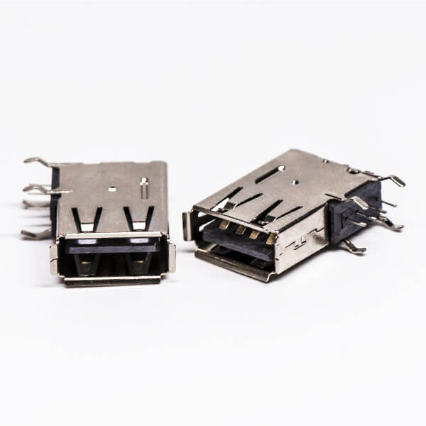 USB 2.0 A Female Flag Type Through Hole for PCB Mount