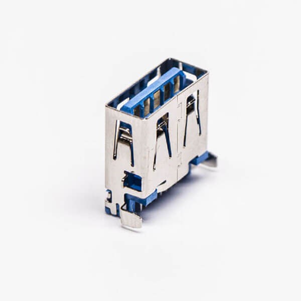 USB 3.0 90 Degree Type A Female SMT Offset Type Through Hole