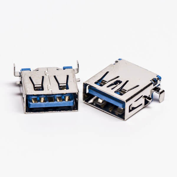 USB 3.0 90 Degree Type A Female SMT Offset Type Through Hole