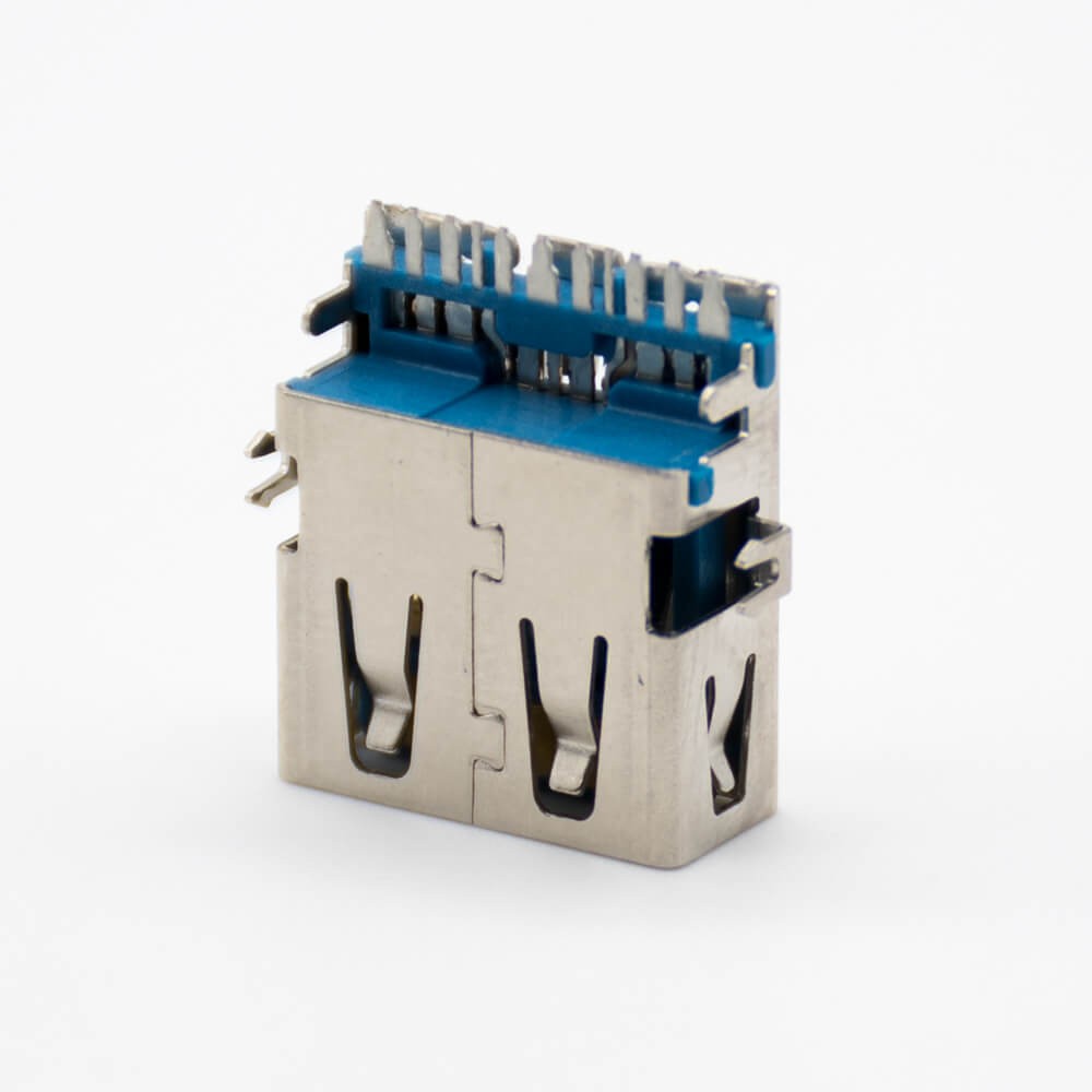 USB 3.0 A Connector Straight 9 Pin Female Offset Type Panel Mount
