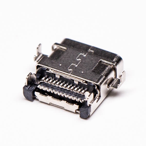 USB C Type Female 90 Degree SMT Offset Type
