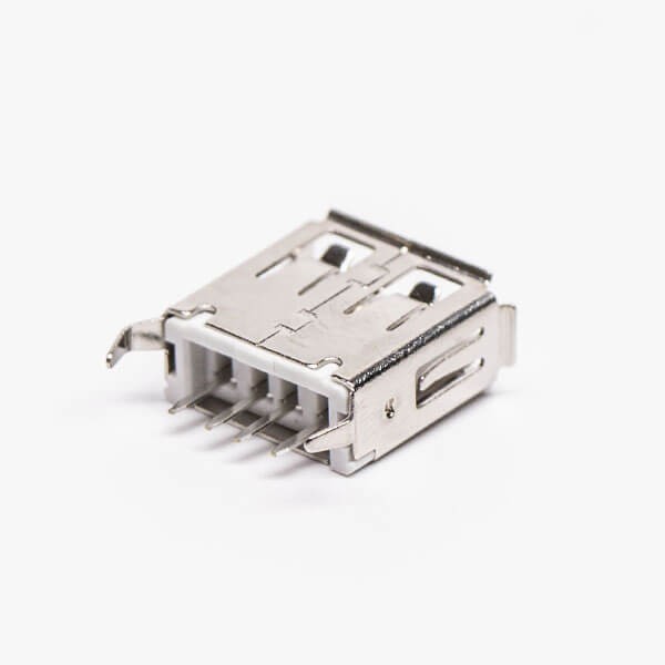 USB PCB Mount Connector Type A Straight Female DIP