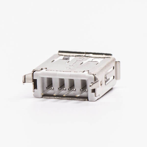 USB PCB Mount Connector Type A Straight Female DIP