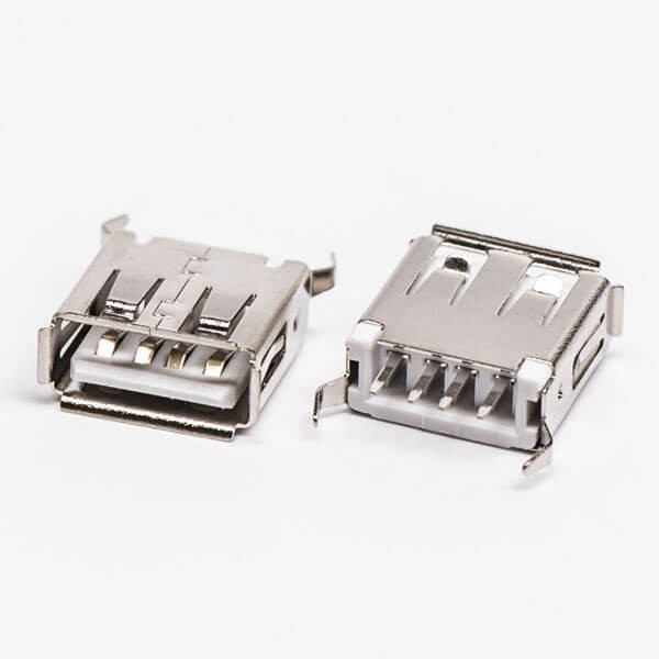 USB PCB Mount Connector Type A Straight Female DIP