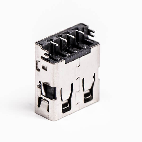 USB Through Hole Mount Female 2.0 Type A 90° Reverse for PCB