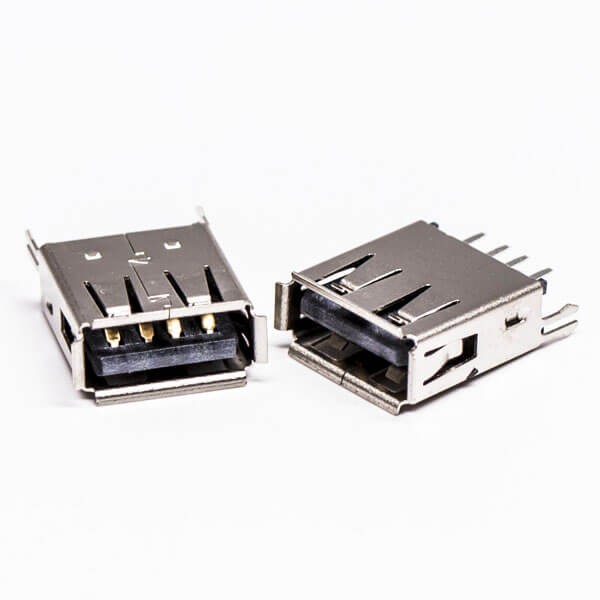 USB Type A Female Straight Connector DIP Through Hole