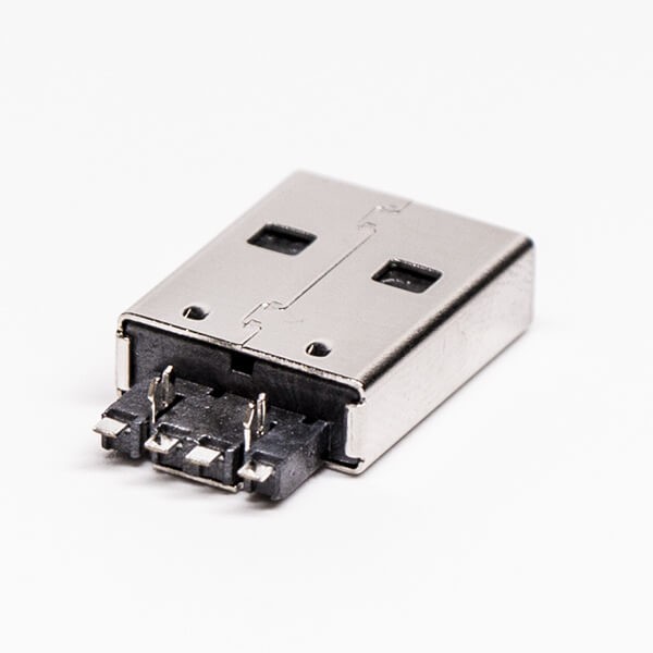 USB Type A Male 2.0 Connector Offest Type for PCB Mount 20pcs