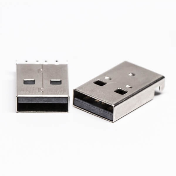 USB Type A Plug 90 Degree SMT for PCB Mount
