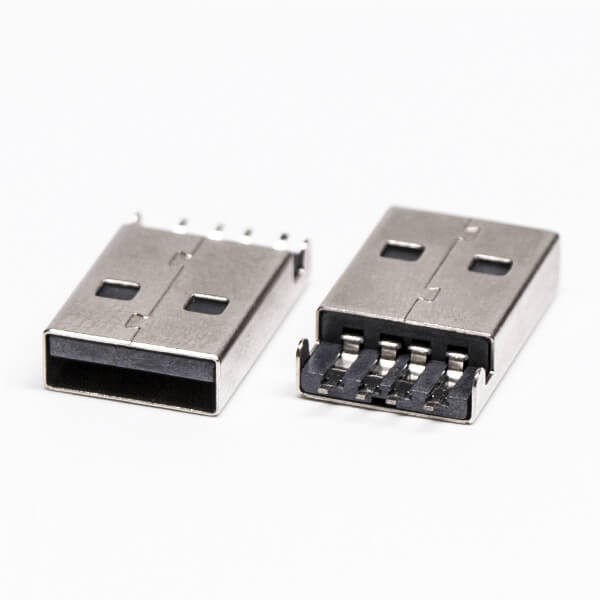 USB Type A Plug 90 Degree SMT for PCB Mount