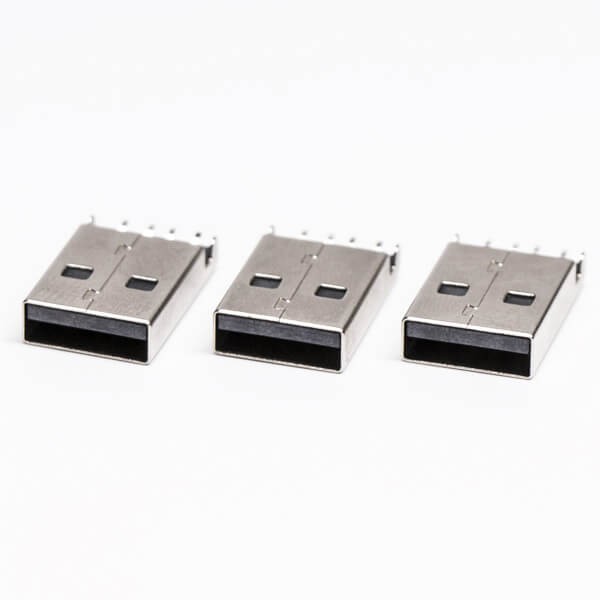 USB Type A Plug 90 Degree SMT for PCB Mount