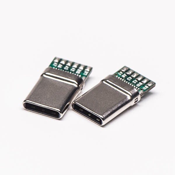 USB Type C 180 Degree Plug 24 Pin Solder Type for Cable