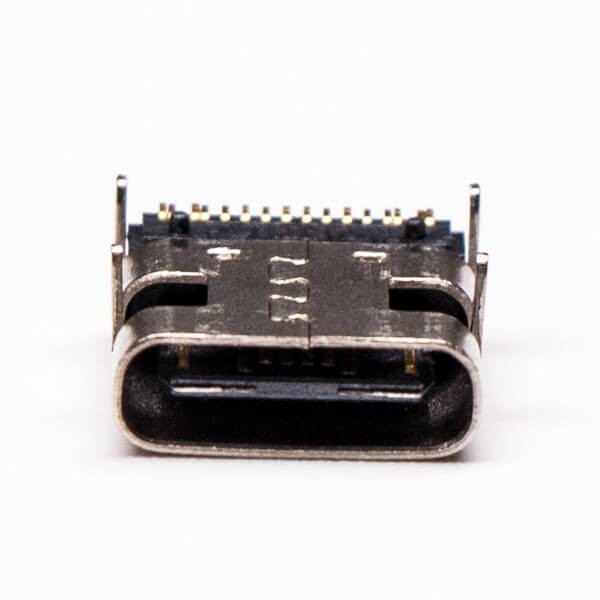USB Type C Connector Female Right Angled SMT