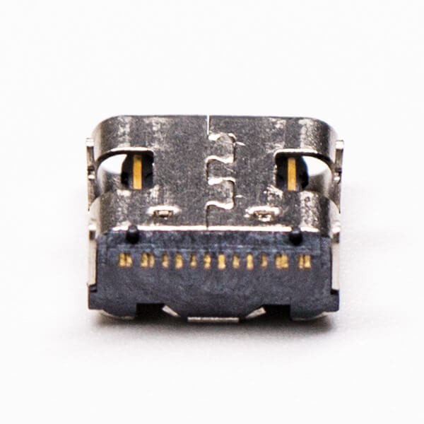 USB Type C Connector Female Right Angled SMT