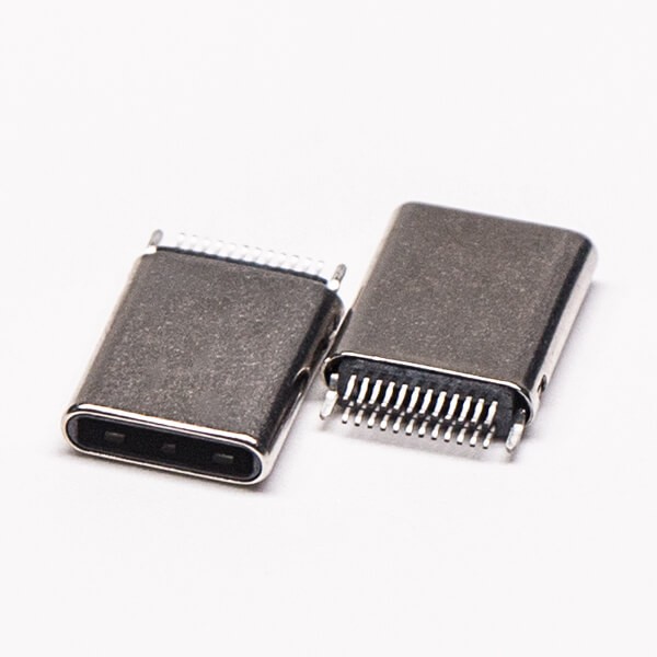 USB Type C Connector Plug Straight 24 Pin Through Hole for PCB Mount