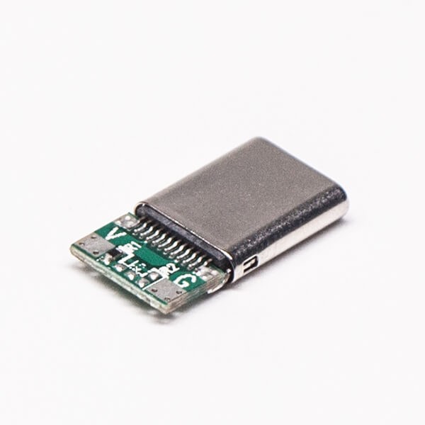 USB Type C Connector Straight 24 Pin Solder Type for Cable