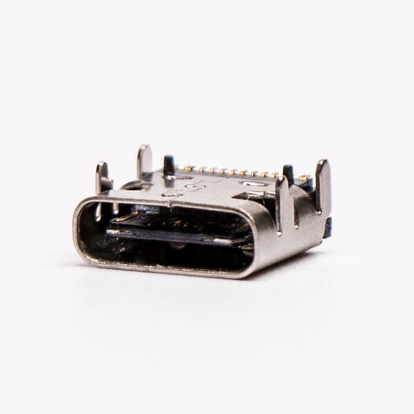 USB Type C Port Female Right Angled SMT DIP for PCB Mount