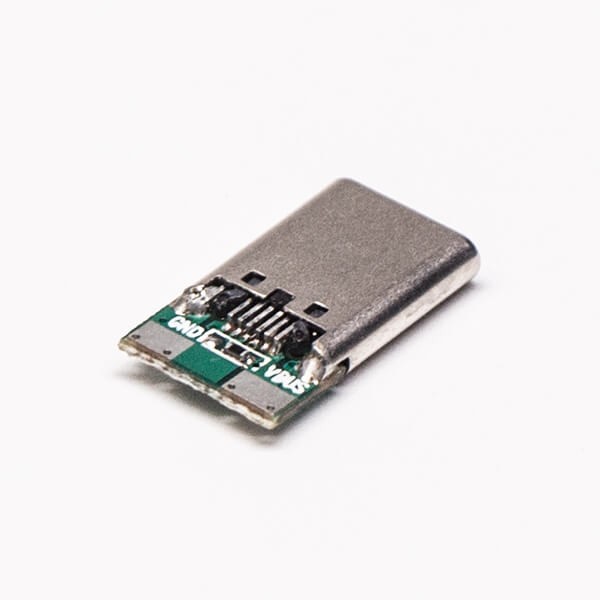USB Type C Port Plug Straight 12 Pin PCB Mount
