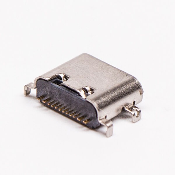 USB Type C Right Angle Female Offset Type