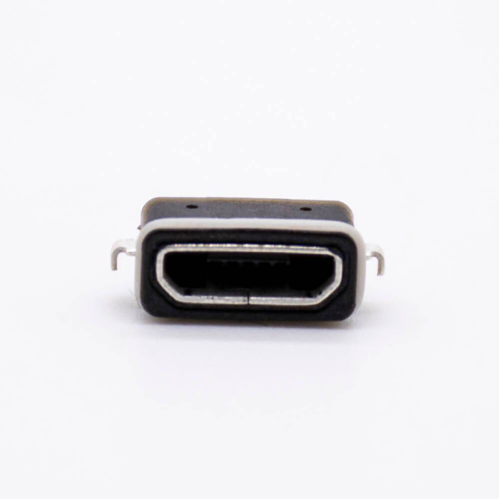 IP66 Waterproof MICRO USB Type B Female 5P Connector SMT With Rating 3 A IP66