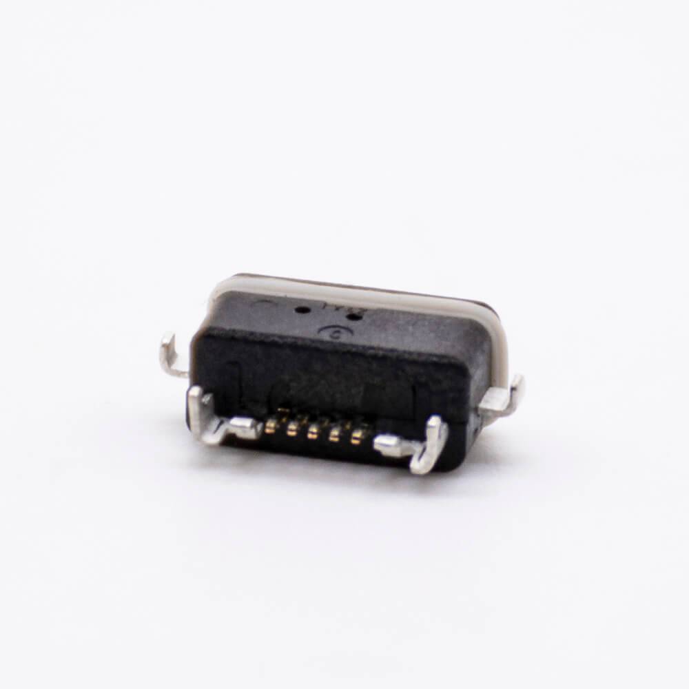 IP66 Waterproof MICRO USB Type B Female 5P Connector SMT With Rating 3 A IP66