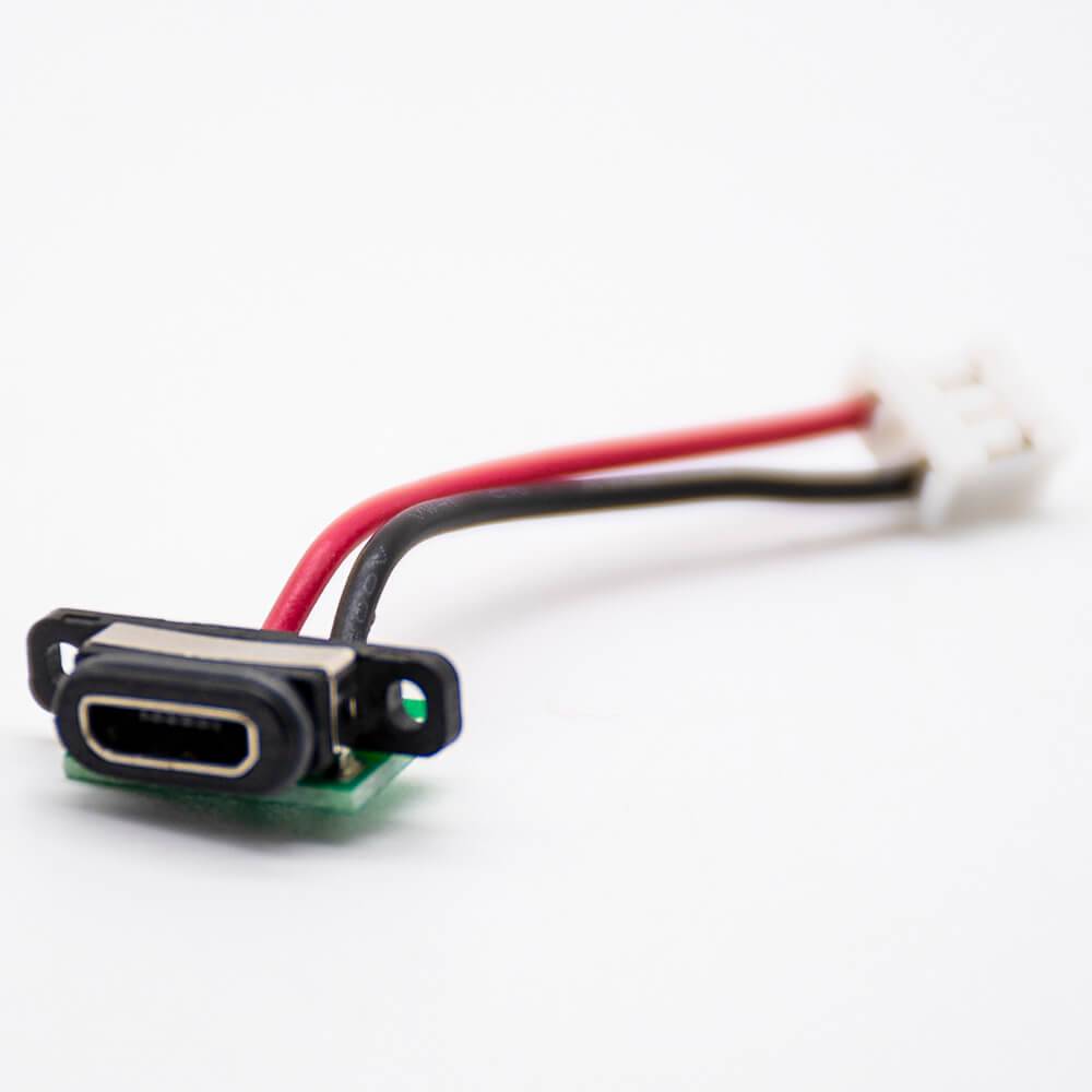MICRO b Connector Waterproof MICRO USB 5Pin Connector B Type IPX8 Rating 3A