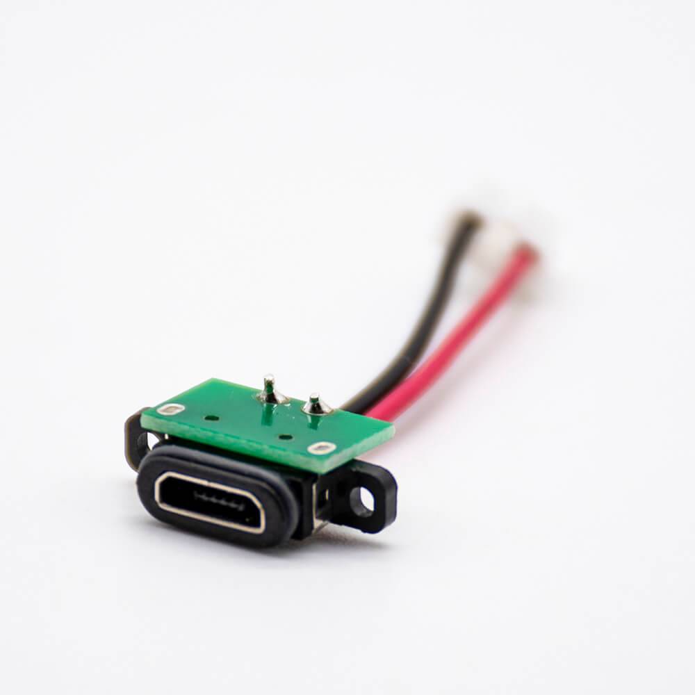 MICRO b Connector Waterproof MICRO USB 5Pin Connector B Type IPX8 Rating 3A