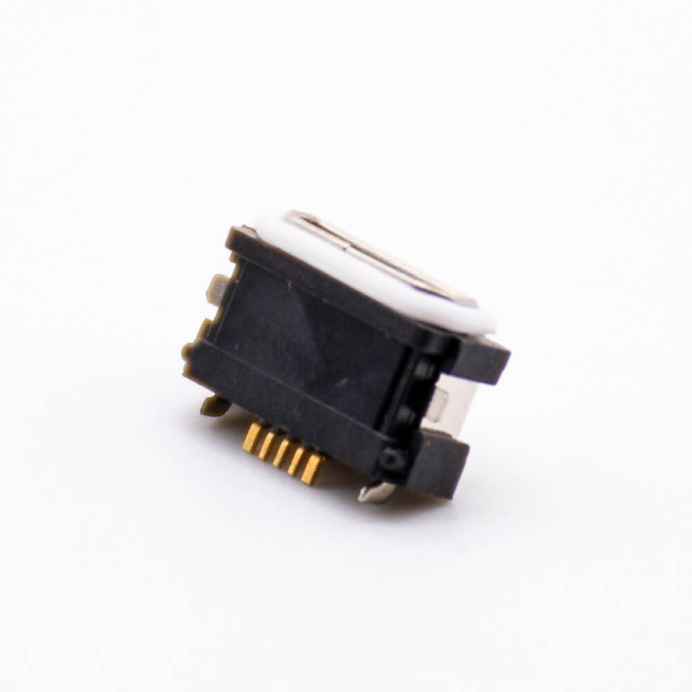 MICRO USB Connector Waterproof B Type 5 Pin With Waterproof Ring SMT IPX8