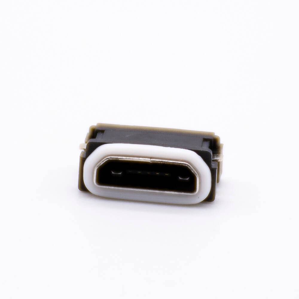 MICRO USB Connector Waterproof B Type 5 Pin With Waterproof Ring SMT IPX8