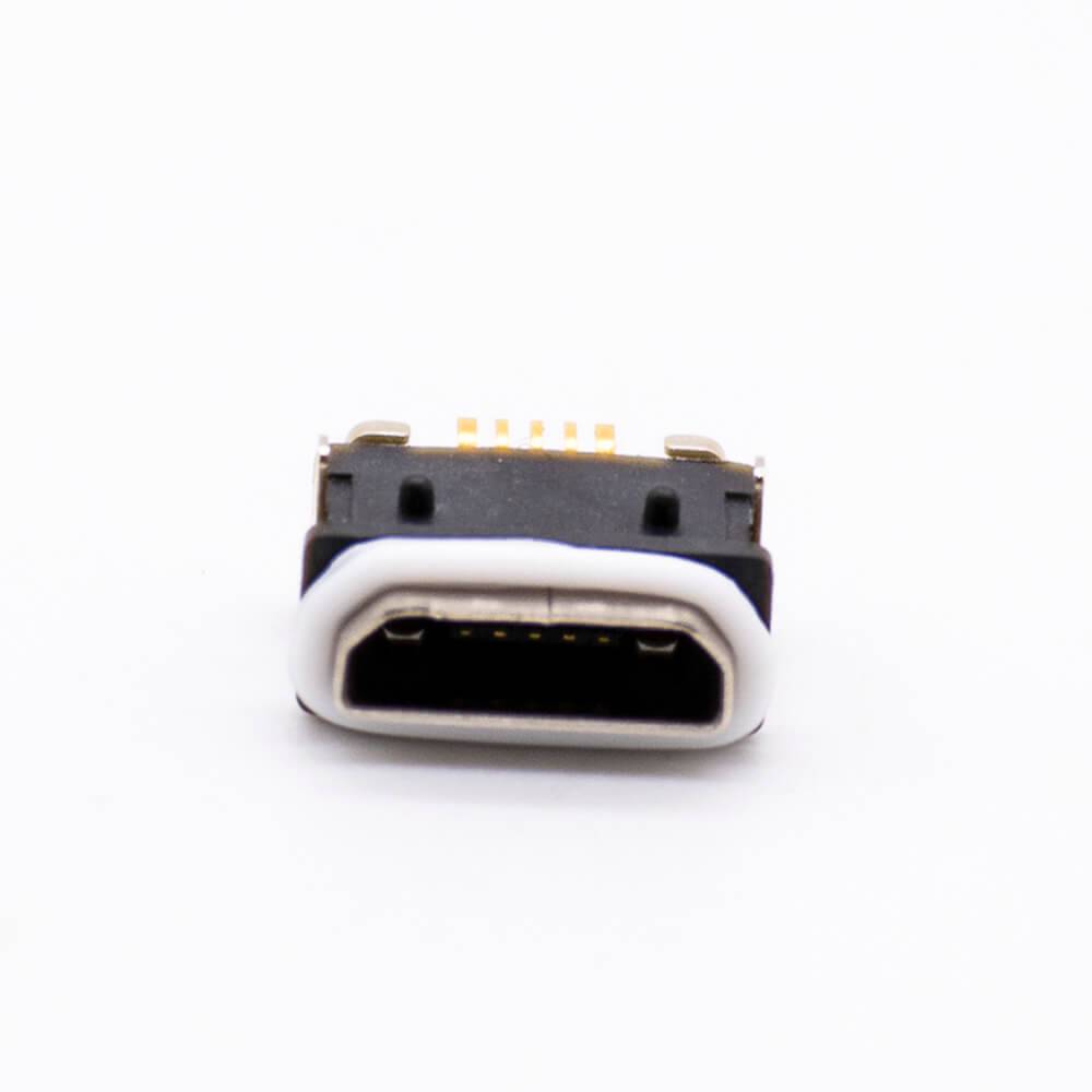 MICRO USB Type B Waterproof Female Connector 5Pin IPX8 Connector SMT