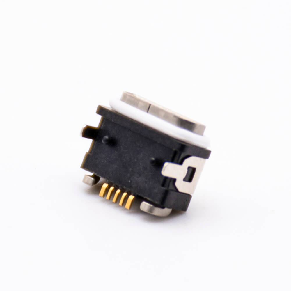 MICRO USB Type B Waterproof Female Connector 5Pin IPX8 Connector SMT