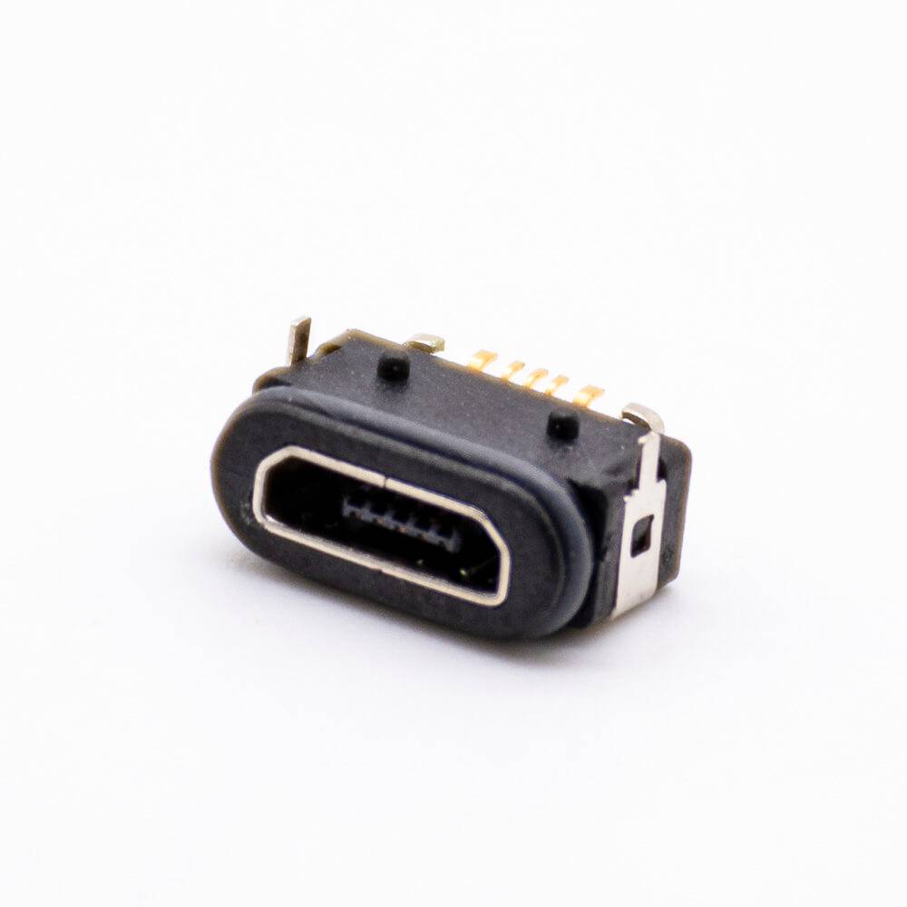 USB MICRO B Type 5Pin SMT/dIP IPX8 MICRO USB Waterproof Female Connector