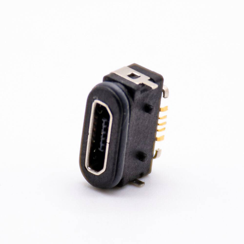 USB MICRO B Type 5Pin SMT/dIP IPX8 MICRO USB Waterproof Female Connector