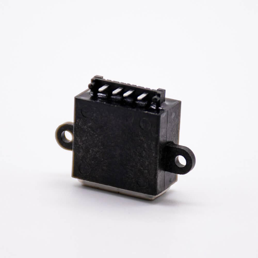 USB Waterproof Connector A Female Socket IPX8 4Pin USB2.0 A Offset Type 90 Degrees