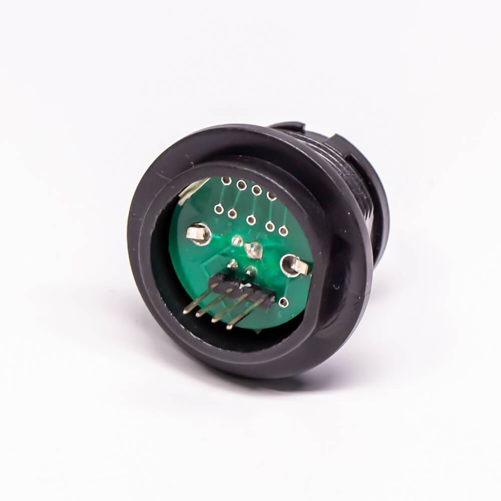 USB2.0 Type B IP67 Female Connectors Straight PCB Mount Connector