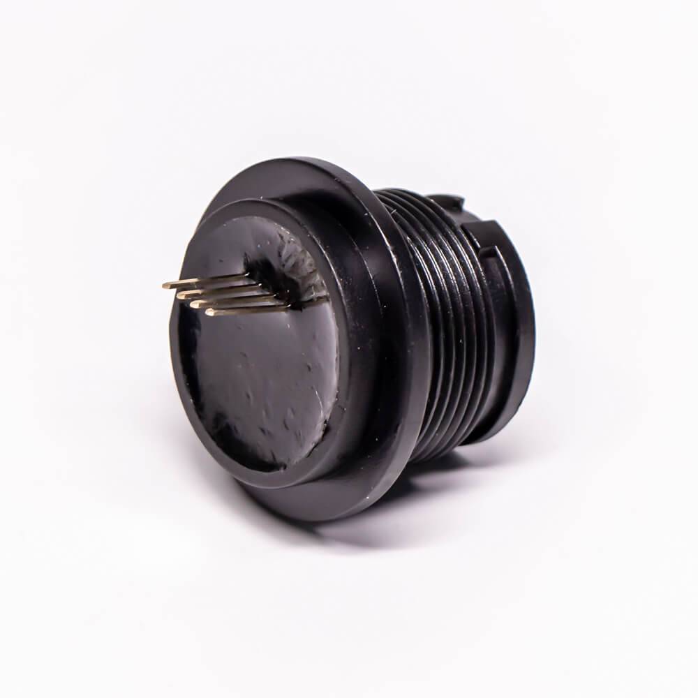 USB2.0 Type B IP67 Female Connectors Straight PCB Mount Connector